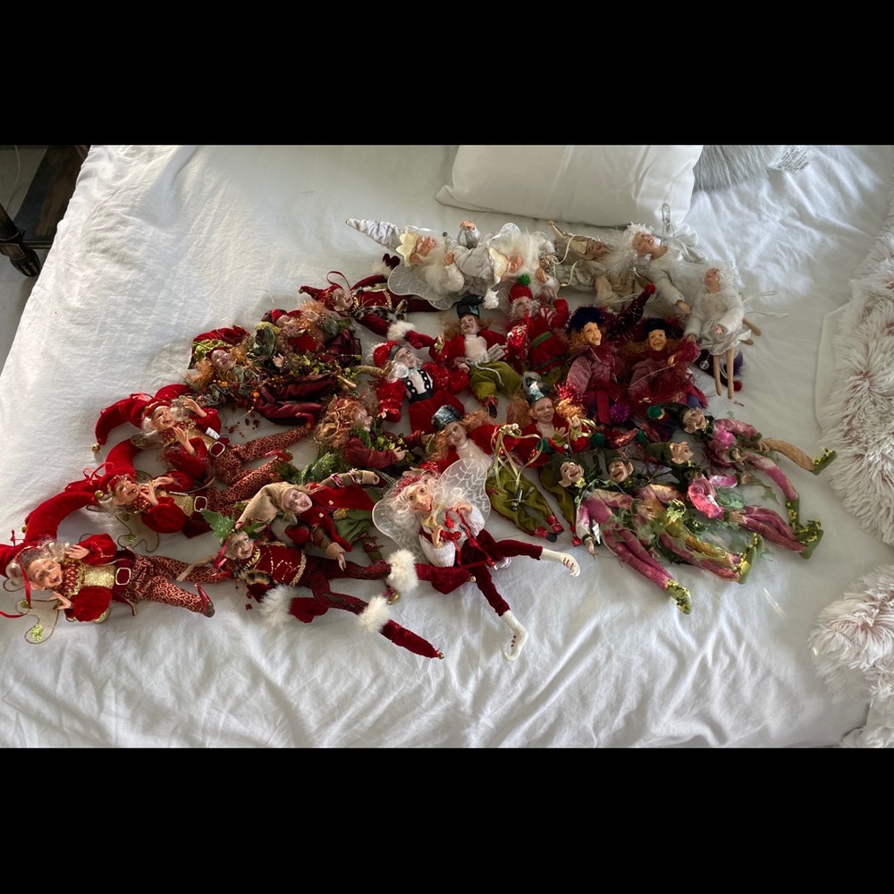 Christmas elf ornaments